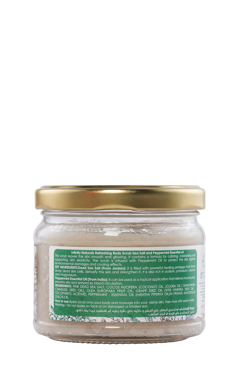 Refreshing Body Scrub Sea Salt & Peppermint Essential Oil