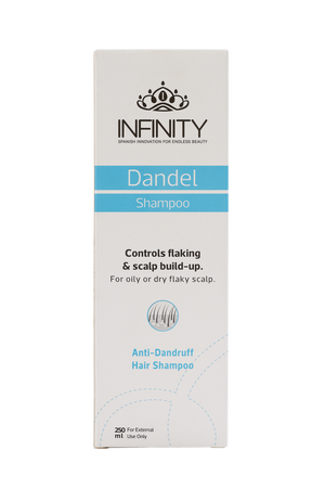 Dandel Shampoo bottle and product details