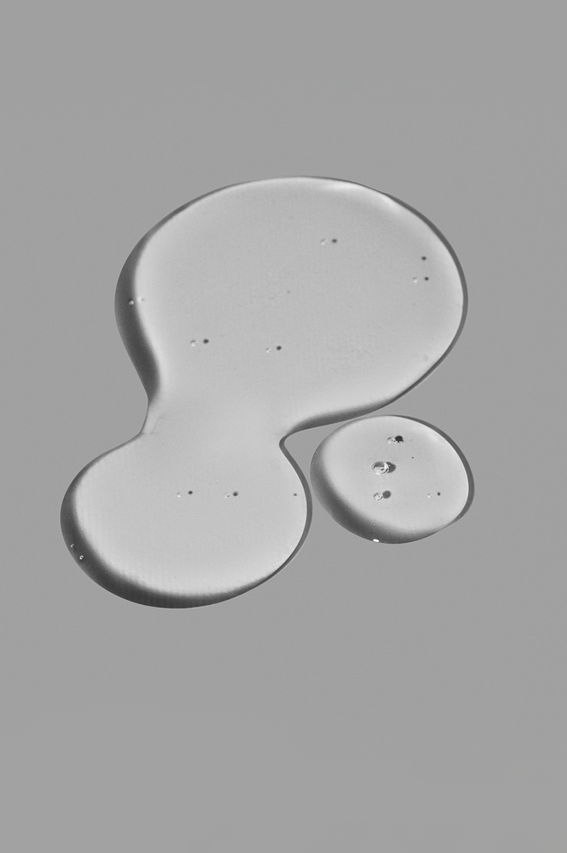 Gentle face cleanser foam texture close-up
