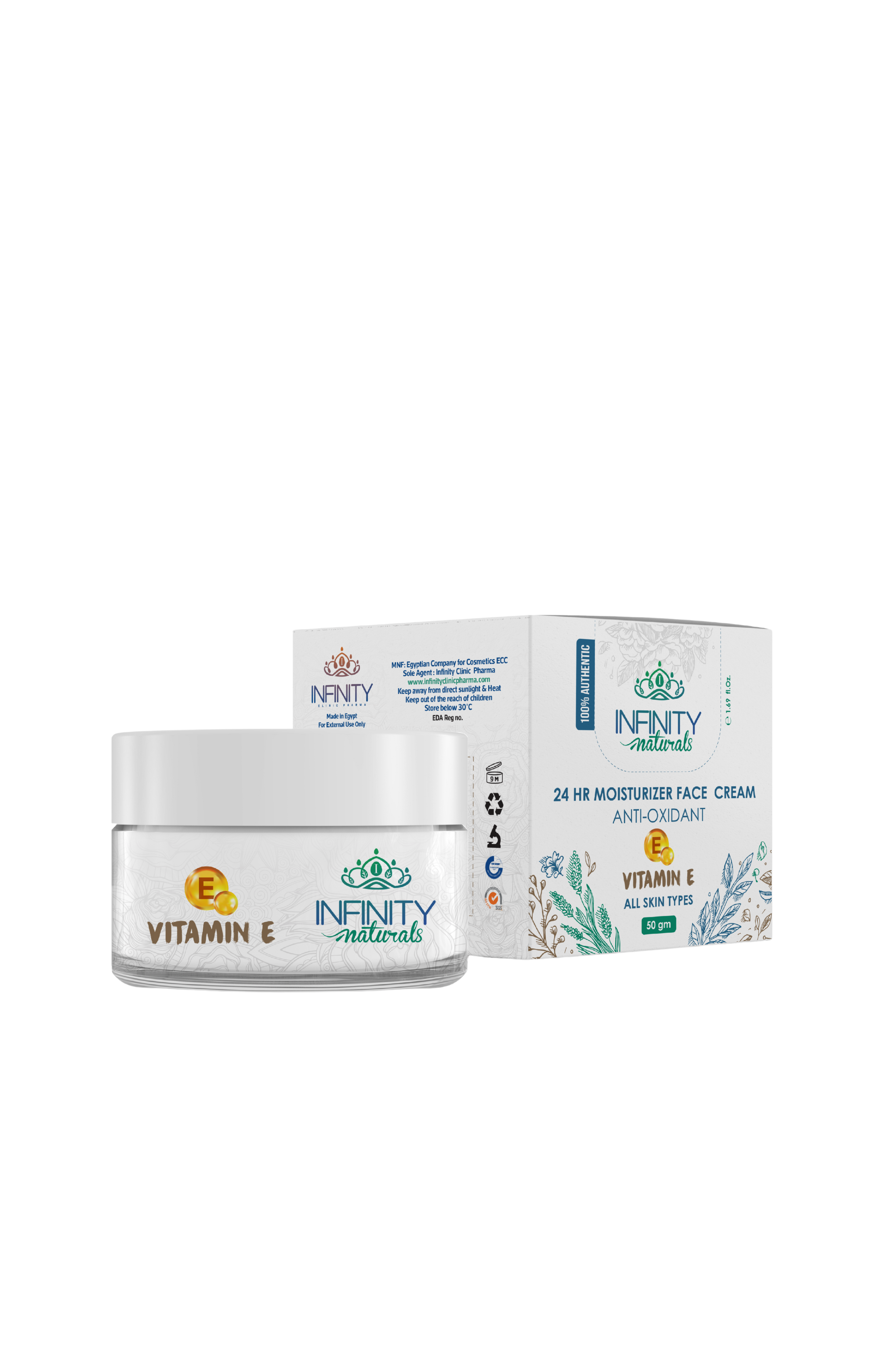 24H Moisturizer Face Cream Day & Night Vitamin E