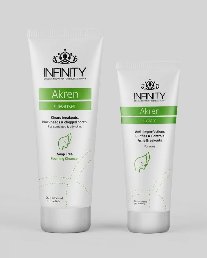  انفنتي اكرين كريم وغسول , infinity akren cream & cleanser