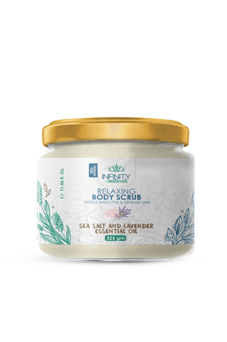 Relaxing Body Scrub Sea Salt & Lavender Essential Oil