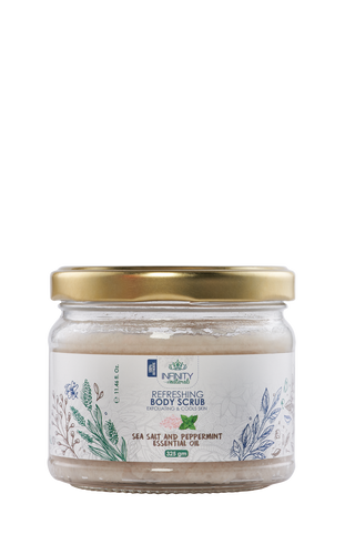 Refreshing Body Scrub Sea Salt & Peppermint Essential Oil