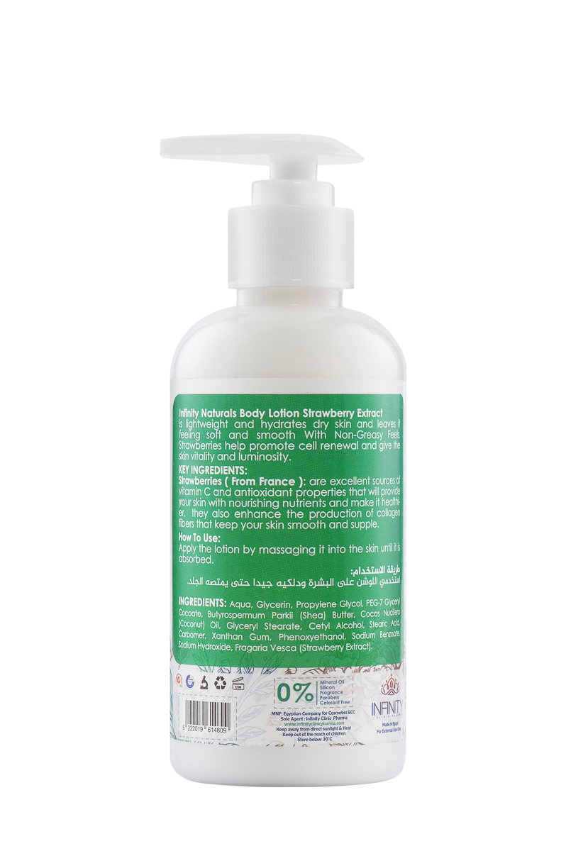 Body Lotion Strawberry  Extract