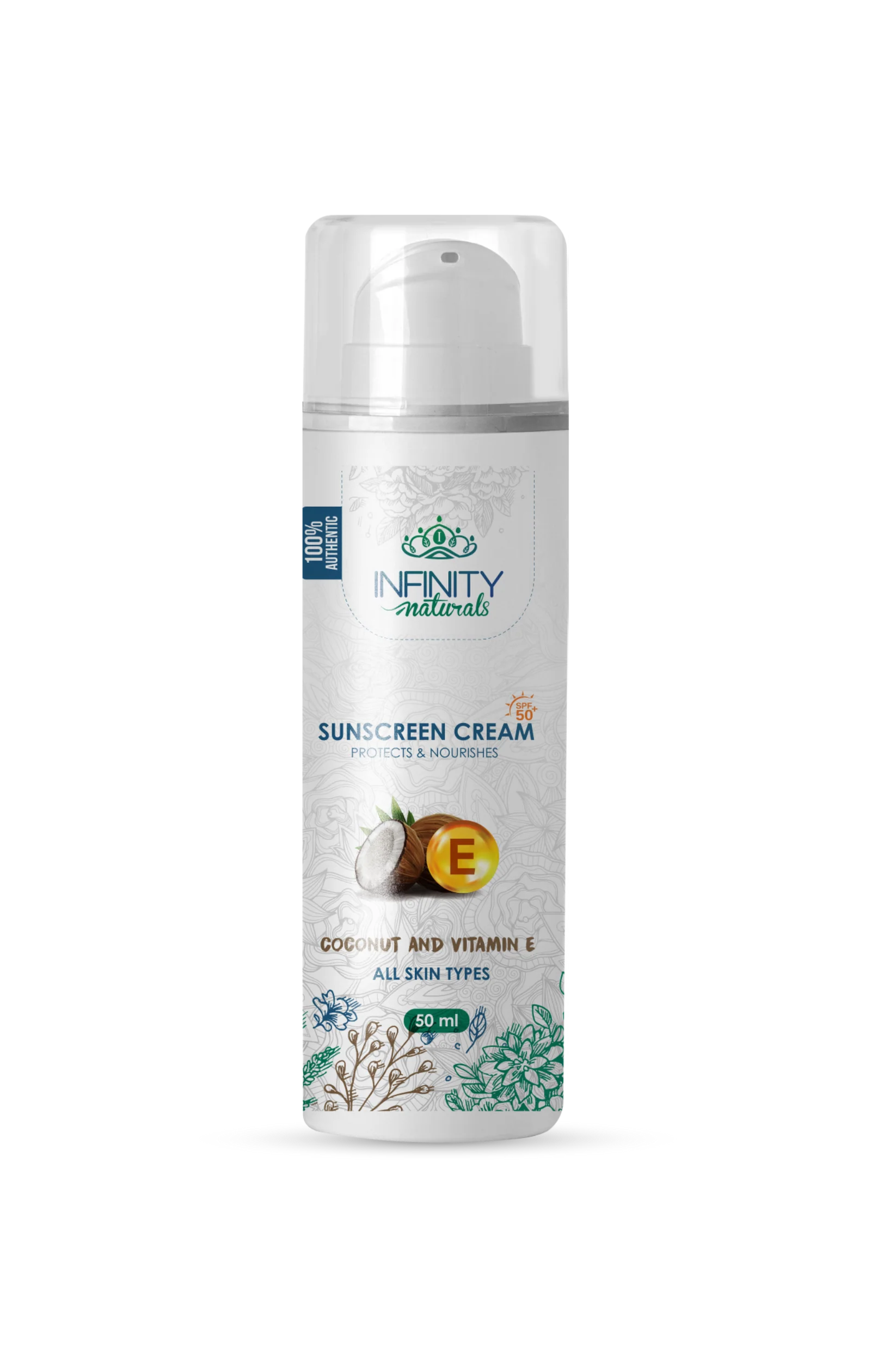 Sunscreen cream SPF 50+ all skin Types