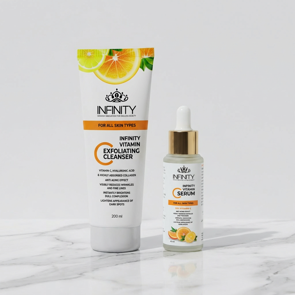 Vitamin C Serum + Vitamin C Cleanser - Promopack