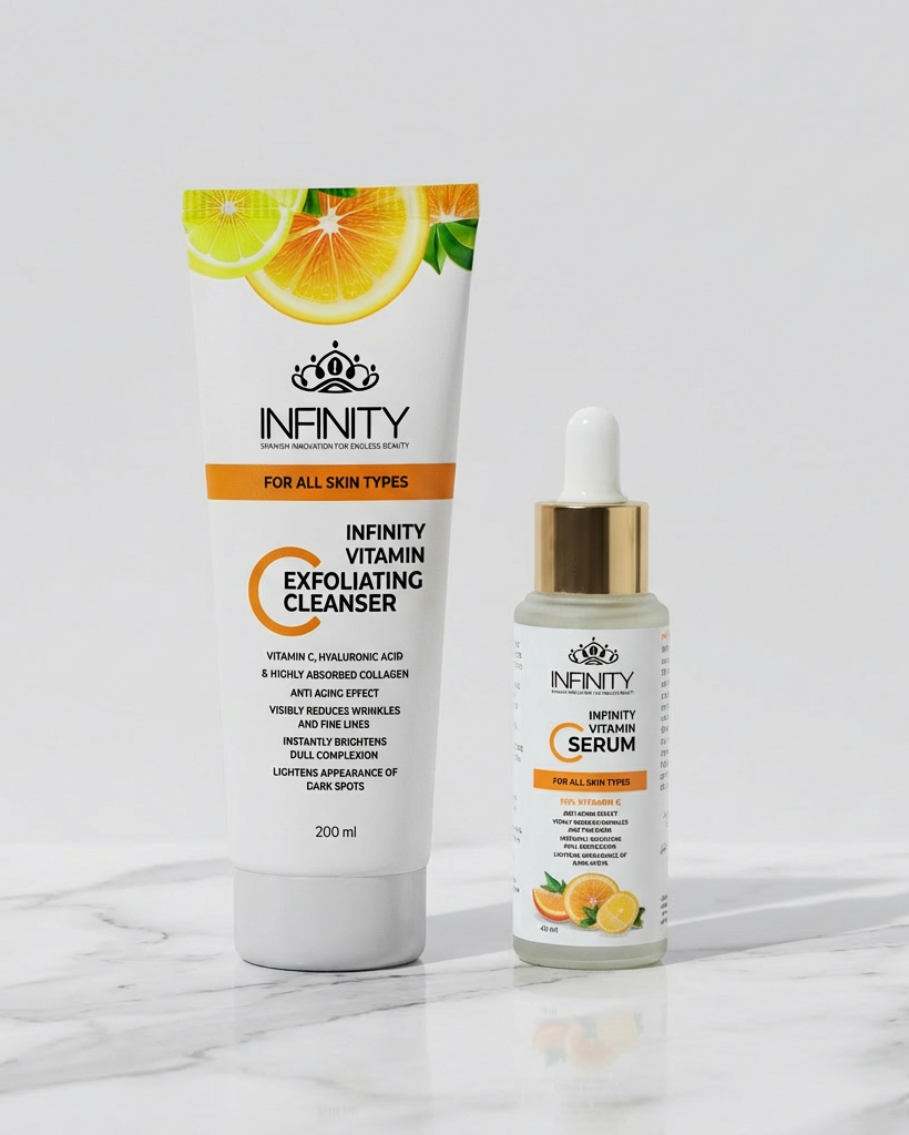 Vitamin C Serum + Vitamin C Cleanser - Promopack