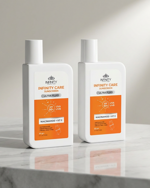 Sunscreen Ultra Fluid SPF50+ 1+1 , صن سكرين انفنتي للبشرة الدهنية فلويد