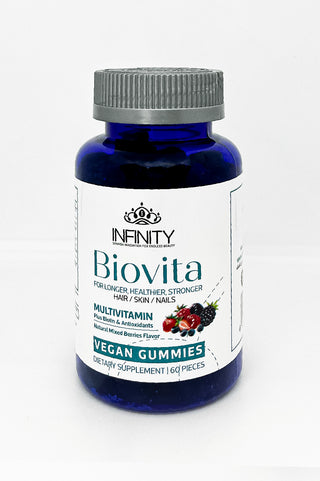 Biovita Multi-vitamin - 60 gummies for nails, skin, & hair