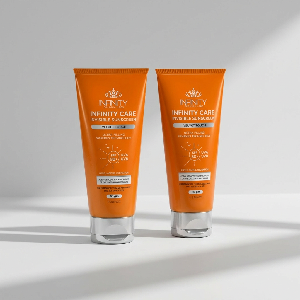 صن بلوك انفنتي غير مرئى infinity care invisible velvet touch SPF50+ (1+1)