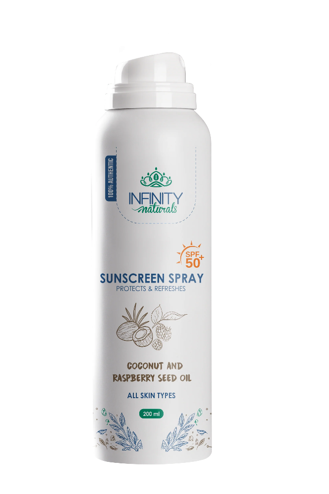 صن سكرين انفنتي سبراي, infinity naturals sunscreen spray