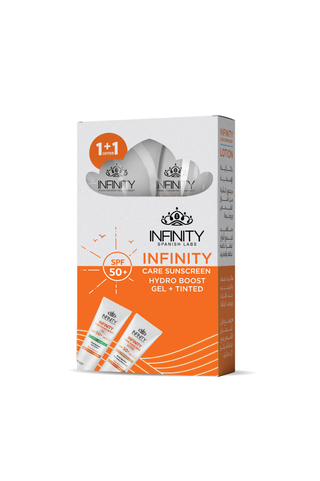 Infinity Care Tinted SPF 50+ + Infinity Care Hydro Boost gel SPF 50+ ANTI-SHINE